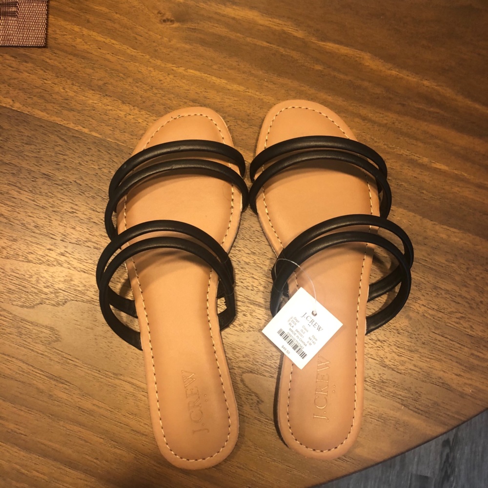 J crew seaside slide sandals - size 6M - new